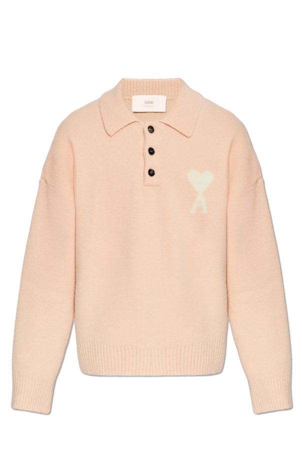 Polo sweater with logo od Ami Alexandre Mattiussi