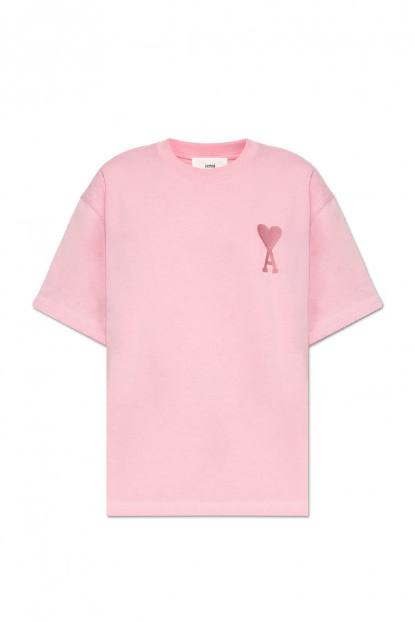 Ami Alexandre Mattiussi T-shirt cropped with logo