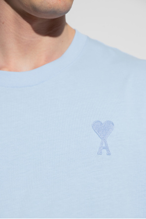 Ami Alexandre Mattiussi Grå logo-T-shirt fra Love Moschino