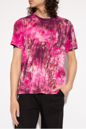 all-over Prancing Horse print polo shirt Tie-dye T-shirt