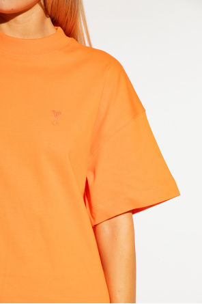 Ami Alexandre Mattiussi Shirt chest logo-print T-shirt Rosso