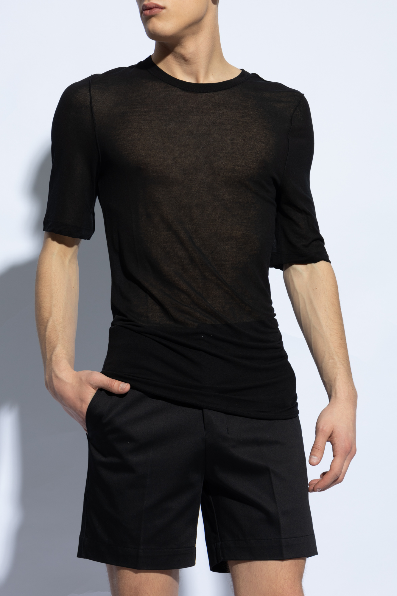 Ami Alexandre Mattiussi grey cotton plaid shirt
