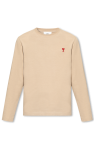 geometric-print short-sleeved polo shirt Gelb