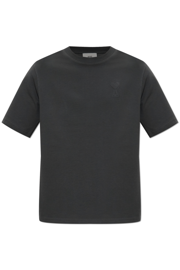 T-shirt with embroidered logo od Ami Alexandre Mattiussi