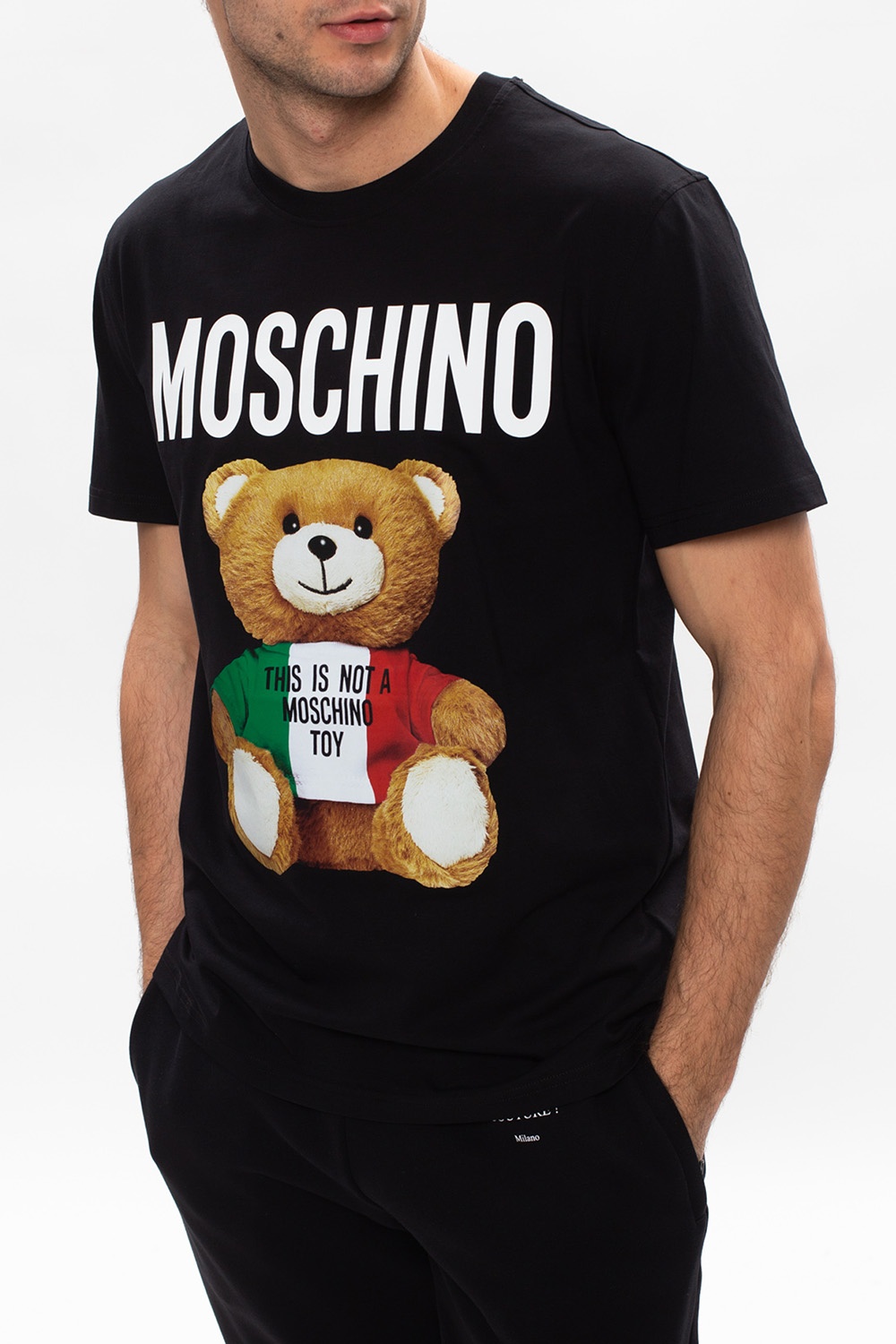 Herren Kleidung Tops & T-Shirts T-Shirts Bedruckte T-Shirts Moschino Bedruckte T-Shirts Moschino Tshirt 