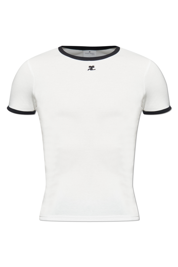 T-shirt with logo, zdjęcie 1 T-shirt with logo od Courrèges