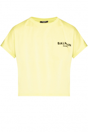 T-shirt z logo od Balmain