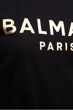 balmain logo-print Logo-printed tank top