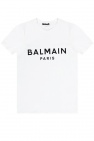 Balmain T-Shirt mit Logo-Print Schwarz