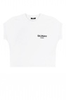 Balmain balmain monochrome geometric print tee th11601i243 eab