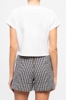 Balmain balmain monochrome geometric print tee th11601i243 eab