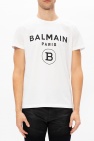 balmain detail T-shirt with logo