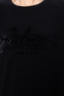 Balmain T-shirt with velvet logo