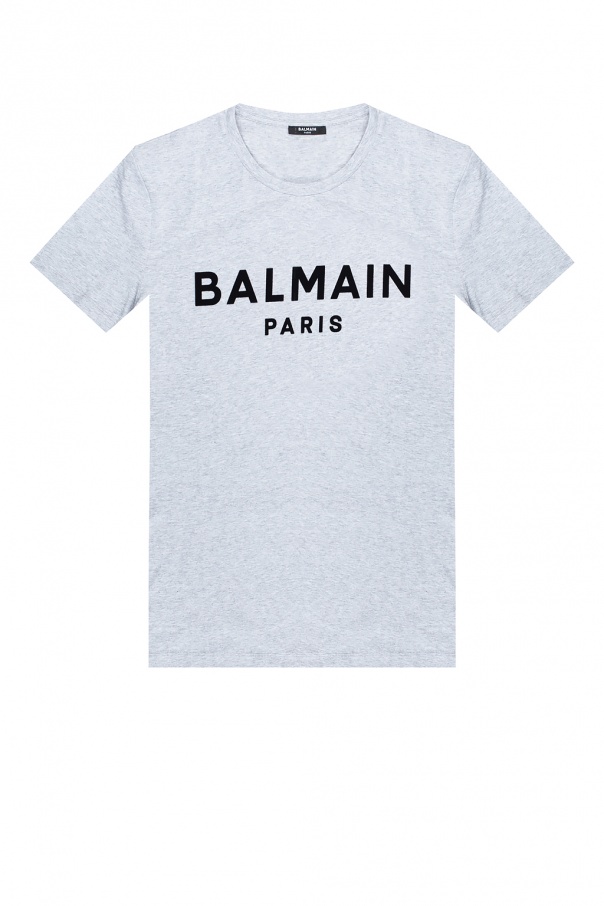 Balmain T-shirt with velvet logo