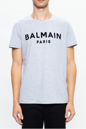 Balmain T-shirt with velvet logo