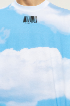 VTMNTS T-shirt with barcode motif