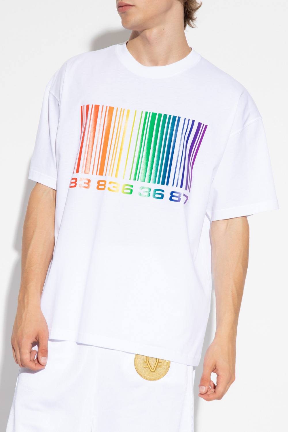 VTMNTS T-shirt with barcode motif