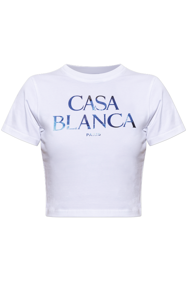 Short t-shirt with printed logo od Casablanca