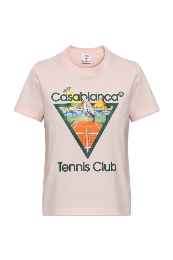 T-shirt with a colorful print od Casablanca