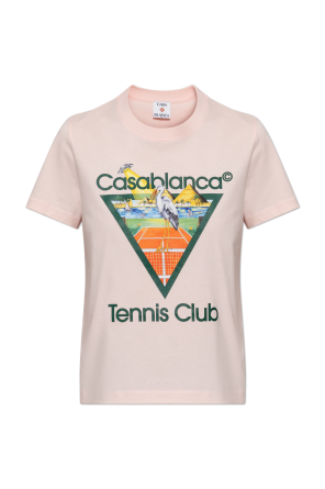 T-shirt z kolorowym nadrukiem od Casablanca