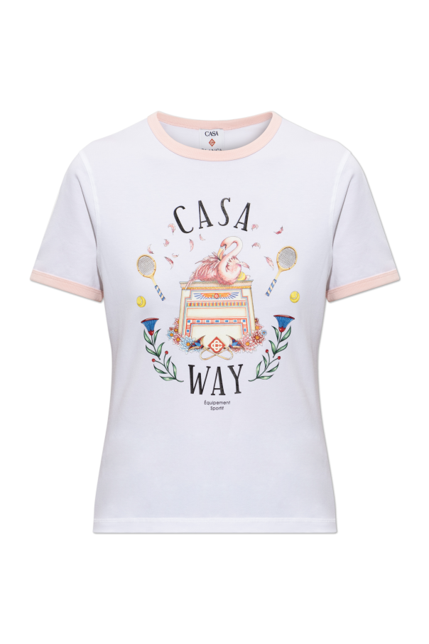 T-shirt with colorful print od Casablanca