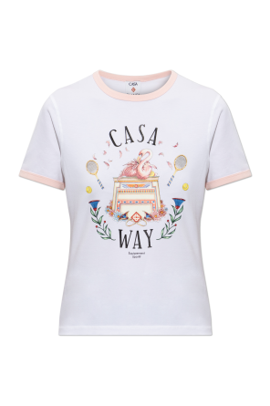 T-shirt z kolorowym nadrukiem od Casablanca