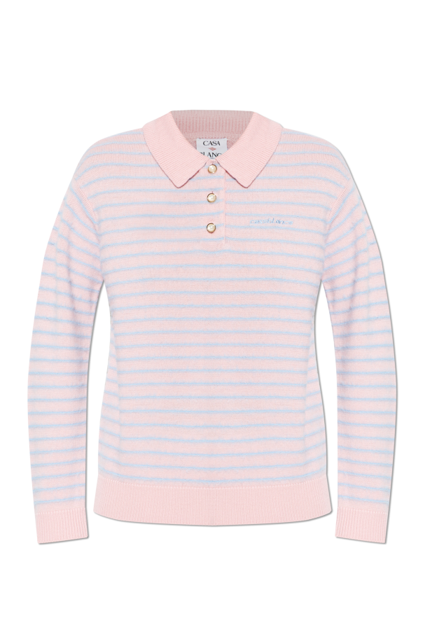 Casablanca Wool polo with long sleeves