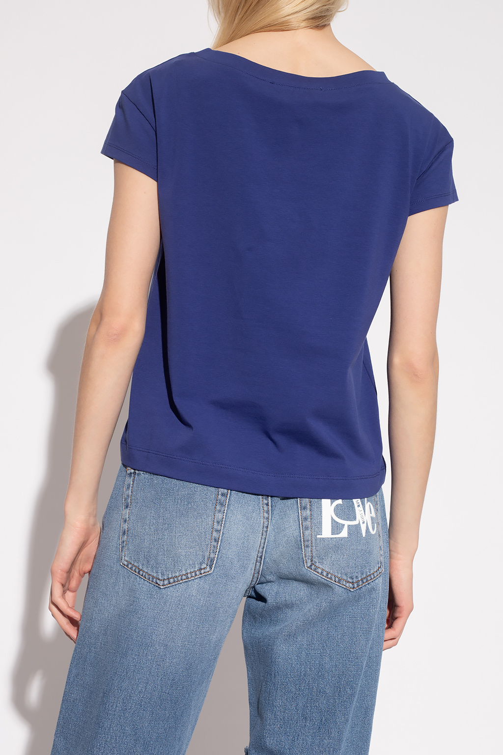 Moschino Monogrammed denim shirt, Women's Clothing