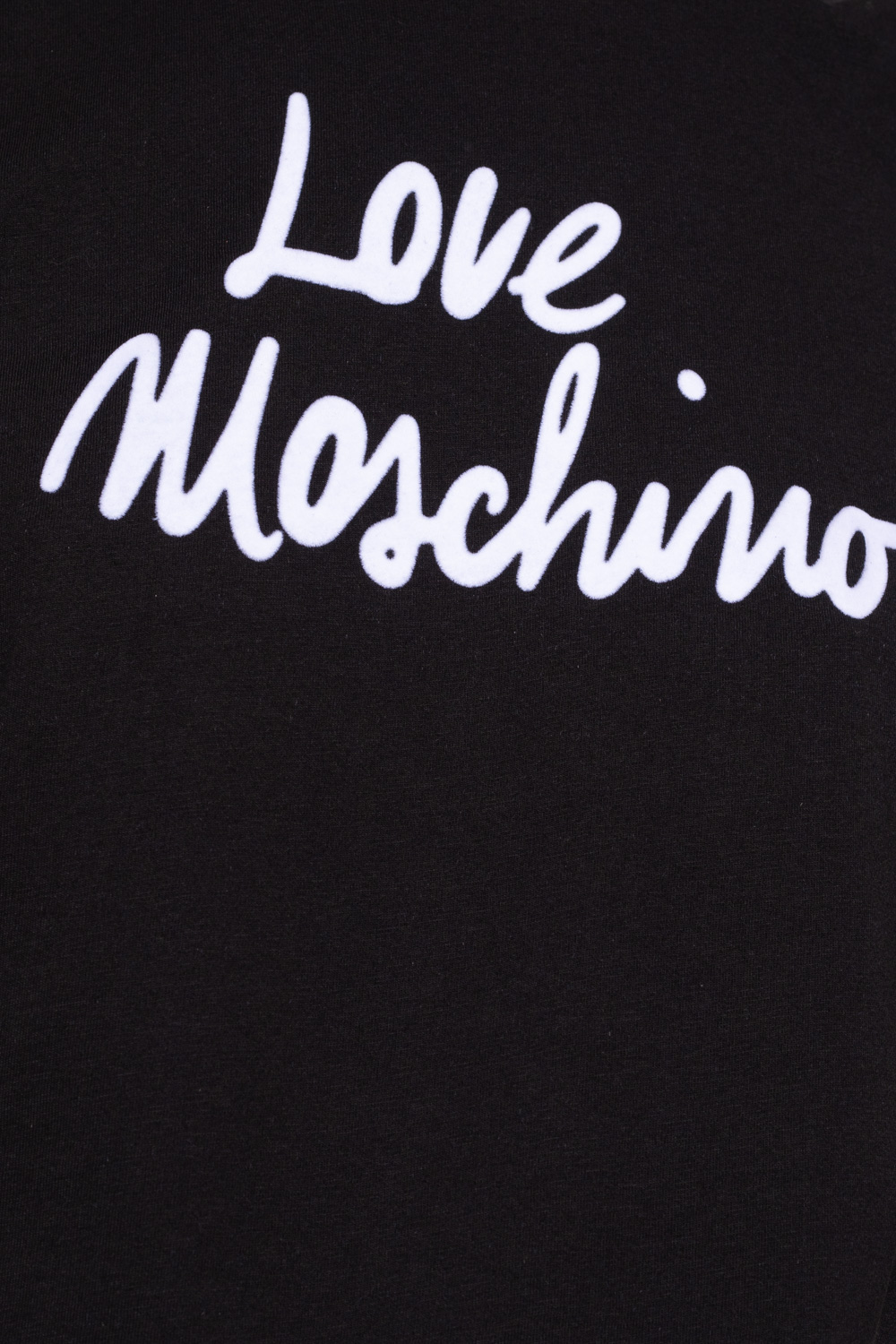 Love Moschino T-shirt with velvet logo