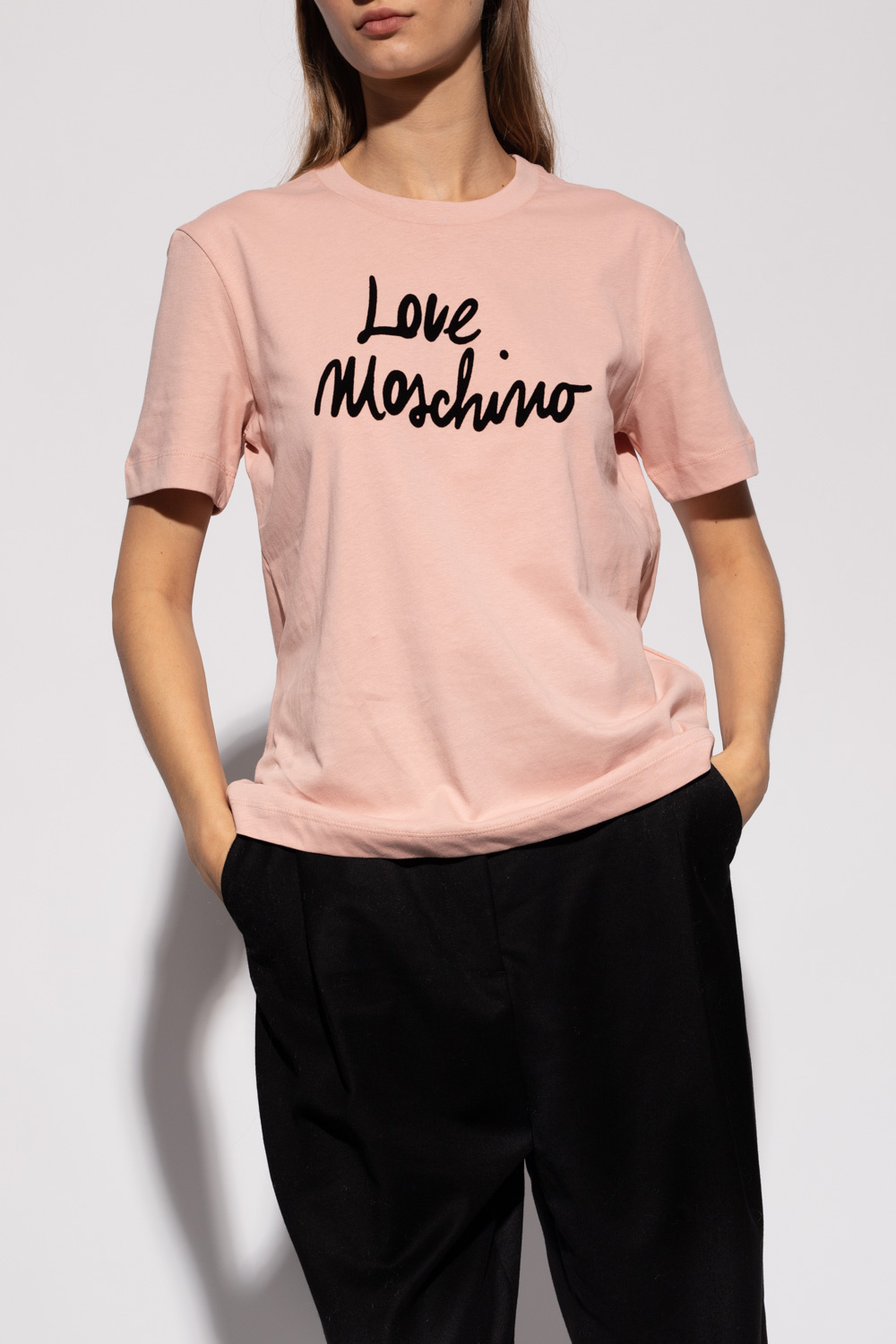 Love Moschino Short Sleeve Cotton T-Shirt Dress