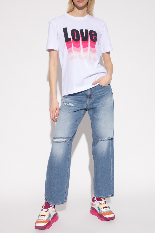 Love Moschino Logo T-shirt