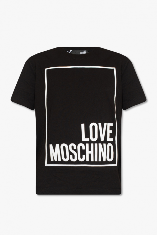 Love Moschino T-shirt z logo