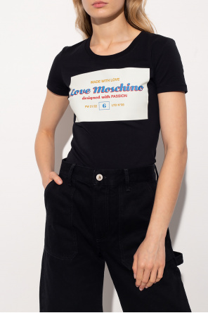 Love Moschino Celeste blue cotton Piumino 100 200 shirt from Fashion Clinic