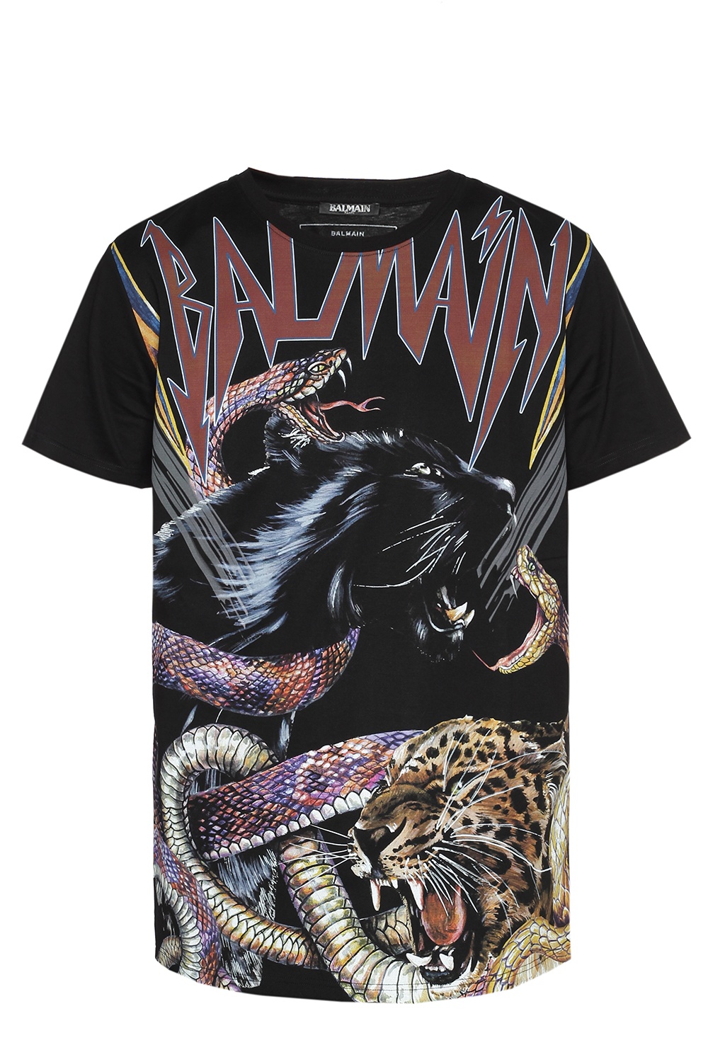 balmain snake t shirt