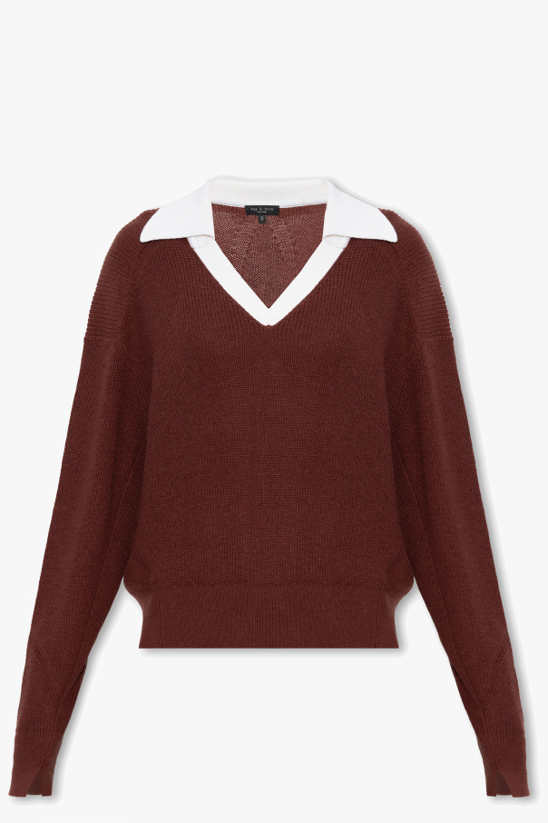 Rag & Bone  ‘Brianne’ polo sweater