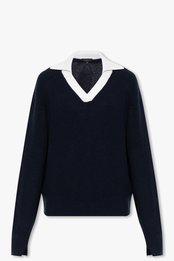 Rag & Bone  ‘Brianne’ polo sweater