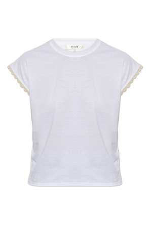 Camiseta con acabado decorativo en las mangas
