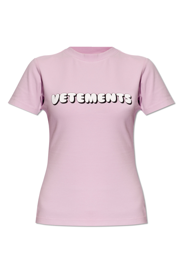 VETEMENTS Fitted t-shirt with logo