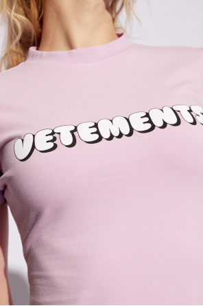 VETEMENTS Fitted t-shirt with logo
