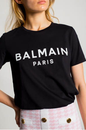 Balmain T-shirt z nadrukowanym logo