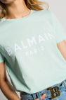 balmain hooded Logo-printed T-shirt