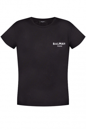 balmain paisley cotton t shirt