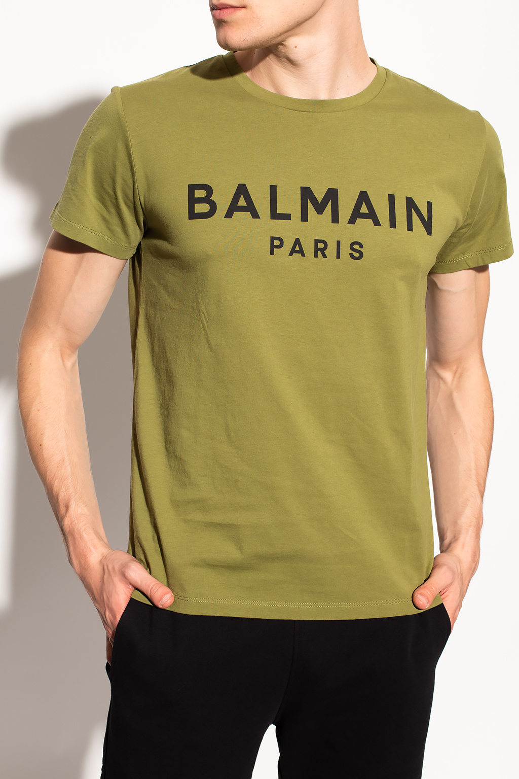 Balmain Balmain flock logo T-shirt