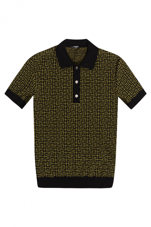 Balmain Payton Knitted Polo Shirt