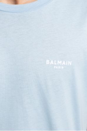balmain trim Logo T-shirt