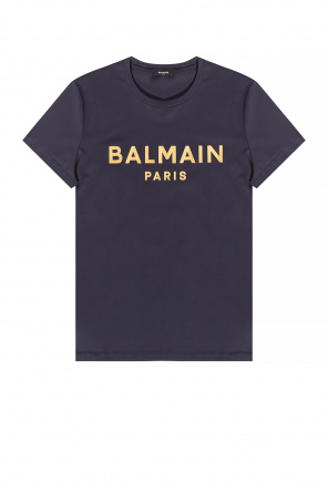 balmain kids glitter logo t shirt item