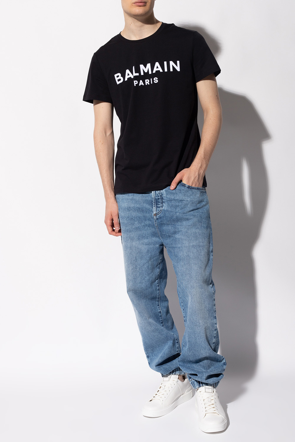 balmain trousers Logo-printed T-shirt