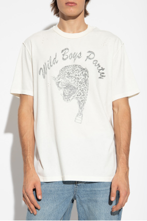 AllSaints T-shirt z nadrukiem ‘Wild Boys’