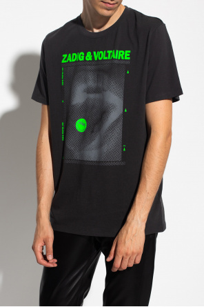 Z2B neck-warmer zip-up hoodie Yellow Logo T-shirt