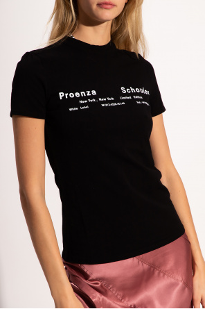 proenza schouler black jeans Logo-printed T-shirt